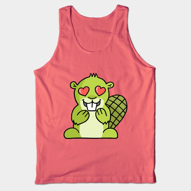 Love Beaver Tank Top by adsyme